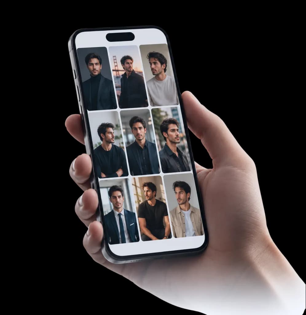 A founder page open on a phone